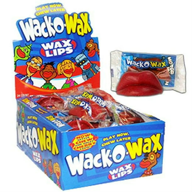 Wax Lips Candy, (Pack of 24)