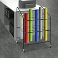 thumbnail image 4 of Mobile Blueprint Holder Storage Organizer, Paper Rolls Organizer, Floor Storage Rack, Roll Dsplay Rack for Posters, Maps, Papers, 4 of 15