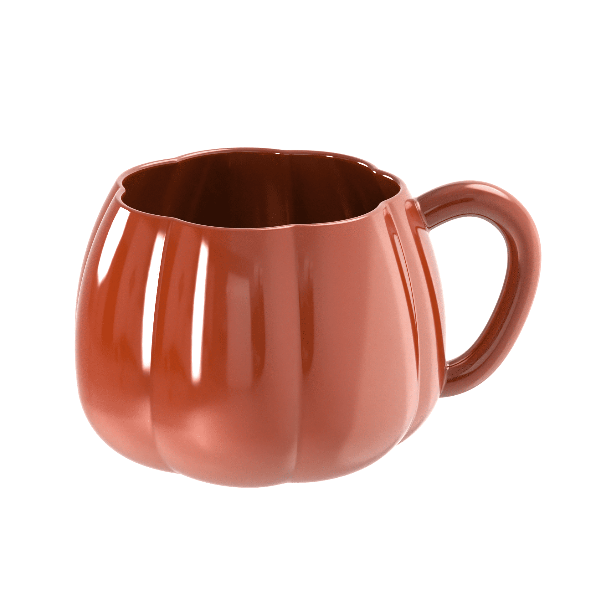 Thyme & Table 4-Pack 16oz Pumpkin Pearl Coffee Mugs