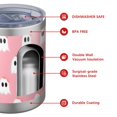 thumbnail image 4 of 12oz Tumblers Halloween Ghosts Pattern Vacuum Insulated Stainless Steel Travel Tumbler Cups Mug with Lid and Straw for Beer,Coffee,Beverages with Cleaning Brush for Cold & Hot Drinks, 4 of 5