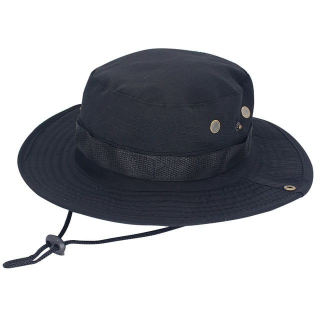 Sombrero Casual Kuymtek Con Borde para Acampar en la Jungla Al Aire Libre negro