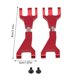thumbnail image 2 of Vogacara 2 uds., 1/10, brazos de suspensión de Metal para coche, mejora de repuesto, adorno, repuesto de piezas para Redcat Blackout XTE XBE SC Kits de construcción modelo Rojo Vogacara FN001076-01, 2 of 6