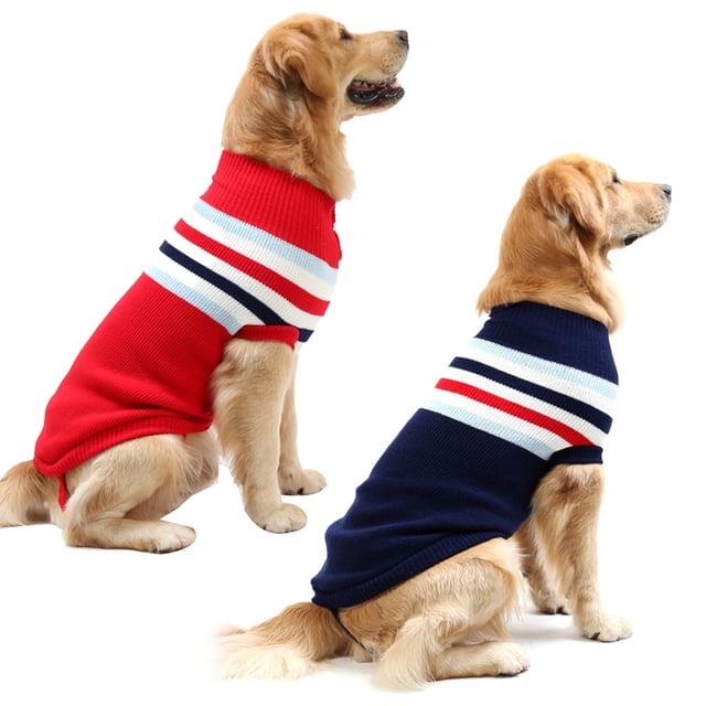 Apuakthei 2 piezas de ropa de festival para mascotas Ropa abrigada para perros de otoño e invierno Suéter para perros