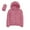 Pink, variant on Women's Warm Lightweight Hooded Windproof Winter Coat with Recycled Insulation Slim Short Design for Outdoor Activities