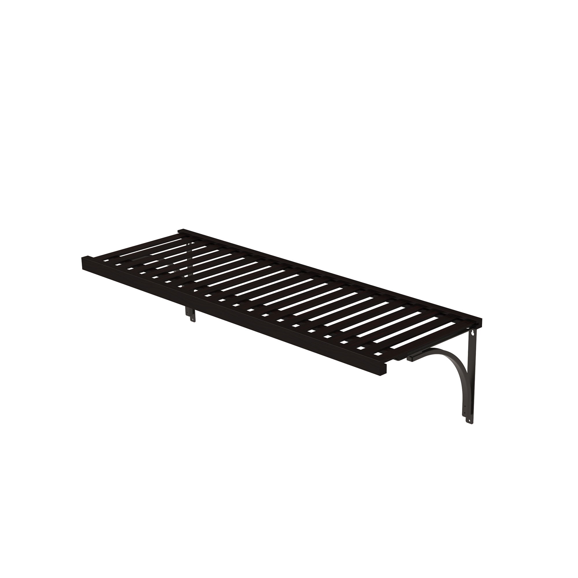 ClosetMaid 142600 48 X 16 Inch Ventilated Wood Shelf with Steel Finish