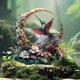 thumbnail image 4 of Estaca de colibrí para jardín | Tapón de tierra acrílico 2D para decoración de exteriores | Diseño de castillo para jardín, ideal para patios y jardines, 4 of 4