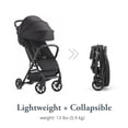 thumbnail image 3 of Inglesina Quid Cochecito - Puma Black - Cochecito de viaje ultra compacto y liviano para bebés y niños pequeños, avión sobre la cabeza, plegable, asiento reclinable, dosel plegable, 3 meses - 50 libra, 3 of 5