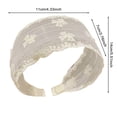 thumbnail image 2 of TIANZEN French Lace Wide Headband Elegant Hair For Boho Floral Embroidered Stretchable Hair Band Women Knotted Headband, 2 of 4