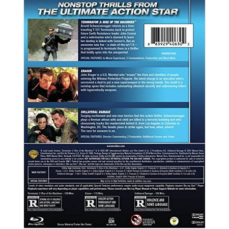 Terminator 3: Rise of the Machines/Eraser/Collateral Damage [3 Discs] [Blu-ray]