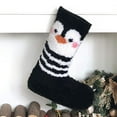 thumbnail image 2 of Abbracc Christmas Penguin Socking DIY Latch Hook Kit Embroidery Carpet Cushion Rug, 2 of 9