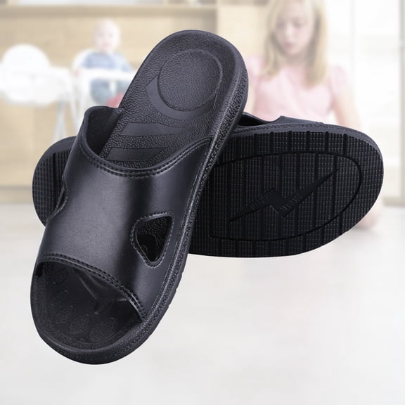 HEMOTON  Anti Static Sandals Slipper House Slippers Indoor Home Black