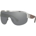 thumbnail image 2 of RALPH LAUREN Women's RL7070 Aviator Sunglasses, Shiny Silver/Grey Mirror, 42 mm, 2 of 5