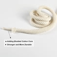 thumbnail image 5 of HRX 8mm Christmas Cotton Rope, 66 feet Macrame Cord Thick Rope for Macrame Plant Hangers, Wall Hangings, Clothes Line and DIY Crafts (Beige), 5 of 10