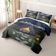 thumbnail image 3 of Erosebridal Outdoor Camping Adventure Quilt King,Rustic Country Style King Coverlet Set For Girls Kids,3pcs, 3 of 7