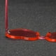thumbnail image 3 of de sol tamaño para mujer, en corazón, color , lentes transparentes sin montura, para mujer rojo Macarena Gafas de sol sin montura, 3 of 7