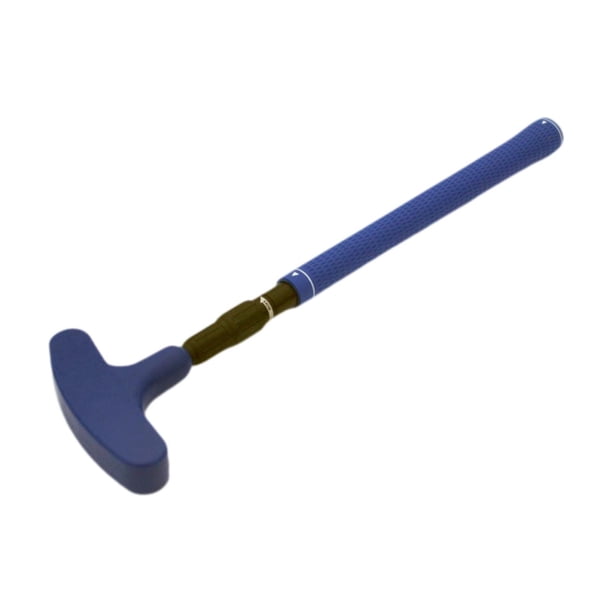 Putter de golf retráctil, ajustable, cómodo y de dos vías para zurdos. Azul