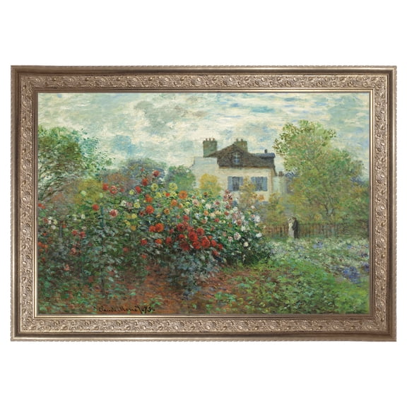 The Artist's Garden in Argenteuil Framed