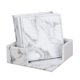 thumbnail image 2 of Posavasos Bndos de Mármol con Soporte a Prueba de añazos, Juego de 6 Posavasos, Resistente Al Calor, pa Tazas, Café, Té, Bebida cuadrado Baoblaze Posavasos de mármol con soporte, 2 of 8