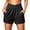 Z110 Black, variant on Womens Athletic Shorts 5 Inch Inseam Crossover V-Waist Workout Shorts with Pockets Soft Stretch Running Gym Exercise Yoga Clothes 2026 Purple,S