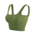 thumbnail image 3 of Luxtrada Comfy Cami Bra for Women Crop Top Yoga Bralette Longline Padded Lounge Bra Compression Sports Bra, 3 of 12