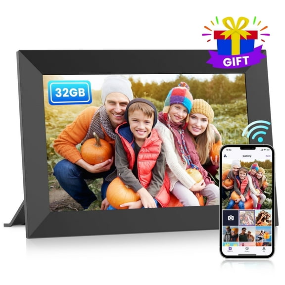 Msake 32GB 10.1 inch Digital Picture Frame, WiFi Digital Photo Frame with IPS HD Touch Screen,Electronic Photo Frames Send Photos/Videos via Free App from Anywhere, Auto-Rotate,Best Gift Choices!