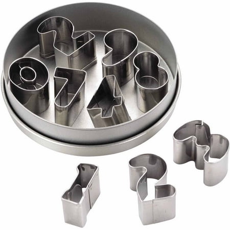 Cake Boss Decorating Tools 9-Piece Stainless Steel Number Fondant and Cookie Cutter Set