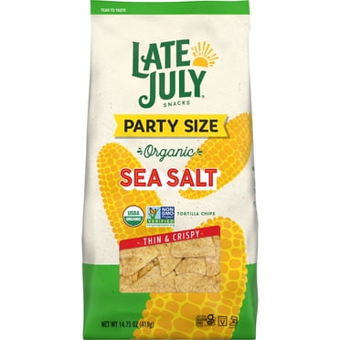 Late July Sea Salt Organic Tortilla Chips, 14.75 oz Bag