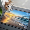 thumbnail image 3 of Non-Slip Rug Pad Rugs Summer Beach Sunset Waves Rectangle Area Rugs 2x3Ft Soft Carpet Pads for Living Room Kids Room, Ocean Blue Water Ripple, 3 of 9