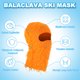thumbnail image 3 of Máscara de esquí balaclava desgastada Uxcell Camo cubierta completa de cara naranja, 3 of 6