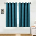 thumbnail image 6 of Superior Jaxon Blackout Curtains Set of 2, Grommet Header Curtain Panel Pair, 52"W x 63"L, Deep Sea, 6 of 6