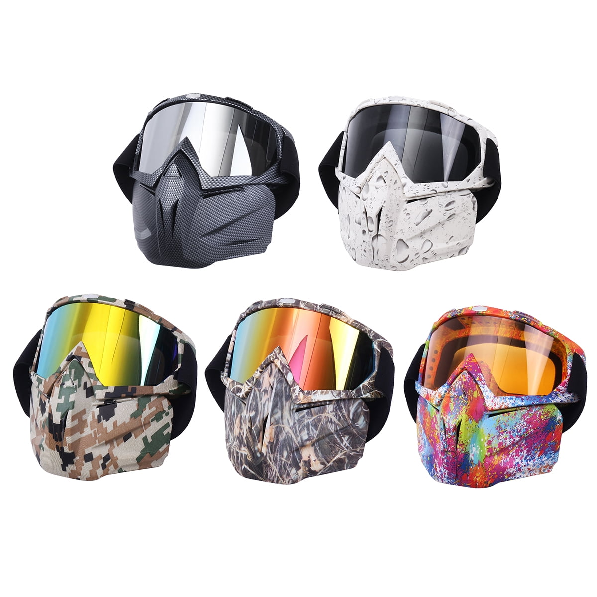 Winter Snow Sports Ski Snowboard Snowmobile MTB Face Mask Shield