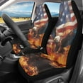 thumbnail image 2 of Yuyamidu Fire Eagle Front Seat Covers for Cars Driver American Flag Car Seat Cover Waterproof Bucket Seat Covers for SUV Truck Sedan, 2 of 7