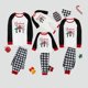 thumbnail image 3 of Pijamas familiares a juego de Navidad, juego de pijamas de Navidad, copo de nieve, Cristo, gris, 3 of 3