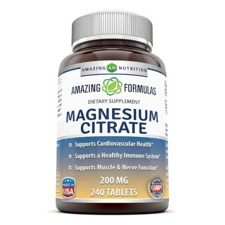 Amazing Formulas Magnesium Citrate - 200mg, 240