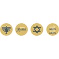 thumbnail image 2 of Darling Souvenir Hanukkah Jewish Stickers for Candy Chocolate Labels 190 Pcs DIY-Beige, 2 of 2