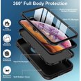 thumbnail image 3 of Pour iPhone XS Max Cas, avec Protecteur d'Écran Intégré Protection Anti-Chute Robuste, Plein Corps Robuste, 3 of 5