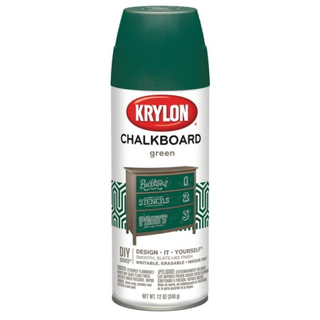 Krylon Chalkboard Spray Paint, 12 oz., Green (Best Chalkboard Paint Brand)