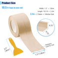 thumbnail image 2 of Waterproof Seal Caulk Strip Tape Self Adhesive for Sink Toilet Bathroom Wall Edge Bathtub Oil-Proof Caulking Sealing Tape 1.5" x 10.5' (W*L) 3Pcs Beige, 2 of 4