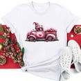 thumbnail image 1 of Meichang T-Shirts Cœur d'Amour pour Femmes T-Shirts de la Saint-Valentin T-Shirts Graphiques Cœur en Bonbon Hauts de Fête Manches Courtes Col Rond Coupe Ample T-Shirts Tendance Chemises, 1 of 5