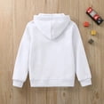 thumbnail image 4 of Resicozy Zip Up Hoodie Uniform Boys Girls Zipper Sweatshirt Oversized Y2K Fall Hooded Jackets Clothes with Pockets 3-12 Years White 150, 4 of 5