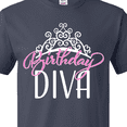 thumbnail image 4 of Inktastic Birthday Diva in Pink with Tiara T-Shirt, 4 of 5