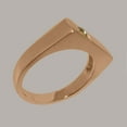 thumbnail image 3 of LBG British Made 9k Rose Gold Real Genuine Peridot Mens Band Ring - 33 size options - Size 5.75, 3 of 6