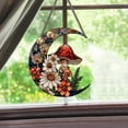 thumbnail image 4 of Acrylic Moon Mushroom Wall Hanging Floral Painting Ornament Indoor Outdoor Whimsical Garden Decor Artistic Home Hanging Nature Themed Gift, 4 of 6