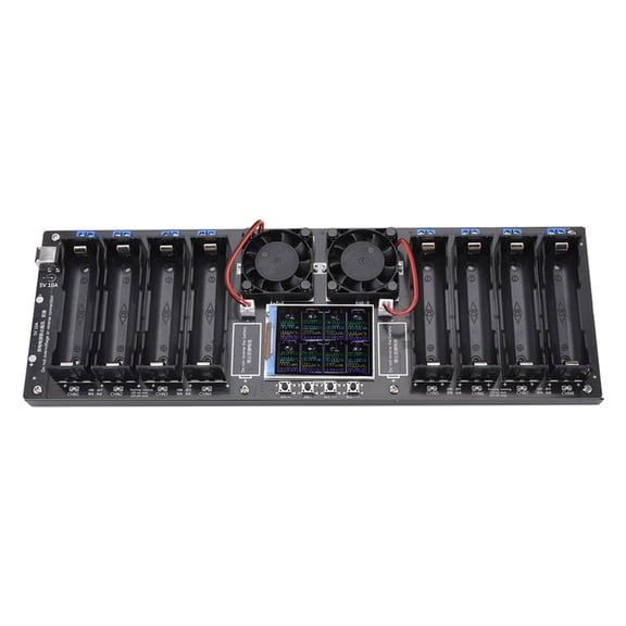 8 Channel 18650 Lithiums Battery Capacity Tester Auto Charging/Discharge Tester Monitoring LCD Display