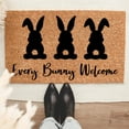 thumbnail image 2 of Easter-Decorative-Welcome-Doormat Outdoor-Entrance Easter Bunny Door Mat Non Slip Coir Front Door Mats for Spring Home Decor 16" x 24" Funny Welcome Outside Entry Decor for Patio Farmhouse, 2 of 4