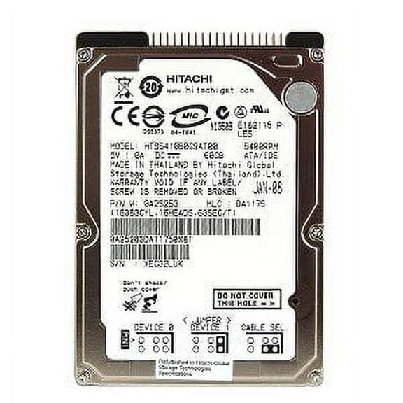 Hitachi Travelstar 5K100 60GB UDMA/100 5400RPM 8MB 2.5" IDE Hard Drive