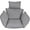 Gray, variant on SHANNA Hanging Chair Cushion, Cushions for Hanging Egg Chair,Washable Swing Chair Cushion, Thicken Patio Hanging Egg Chair Pad, Garden Hanging Basket Chair Seat,Hawail Style