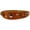 Orange, variant on Genuine Leather Two Buckles Dog Collar 9.5"-12.5" Neck for Small Breeds and Puppies Red