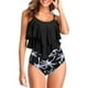 thumbnail image 2 of Traje de baño de talle alto para mujer Top de volantes con volantes de dos piezas con parte inferior fruncida Fridja  nalpqowj22670, 2 of 5