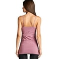 thumbnail image 3 of New Women Shelf Bra Adjustable Spaghetti Strap Stretchy Basic Tank Top, 3 of 4